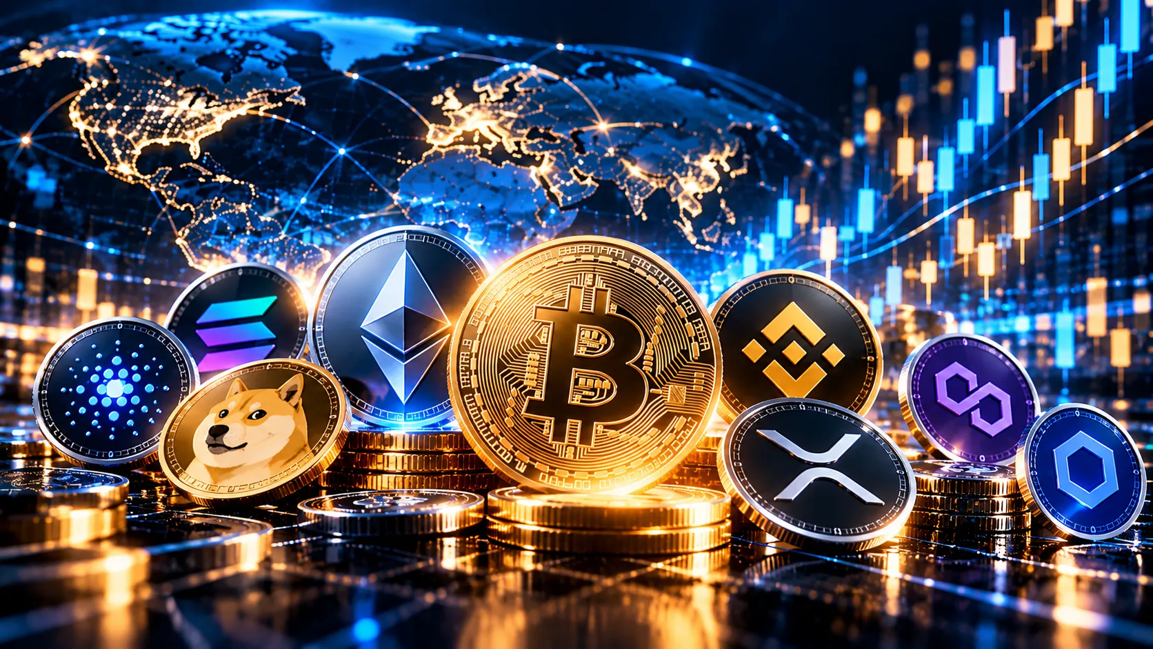 Altcoins and digital assets across the wider cryptocurrency market